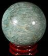 Polished Amazonite Crystal Sphere - Madagascar #51613-1